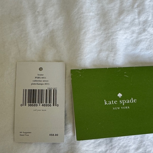 Kate Spade Catherine Street Wensley Blush and Black Satchel Tote handbag - Picture 13 of 15